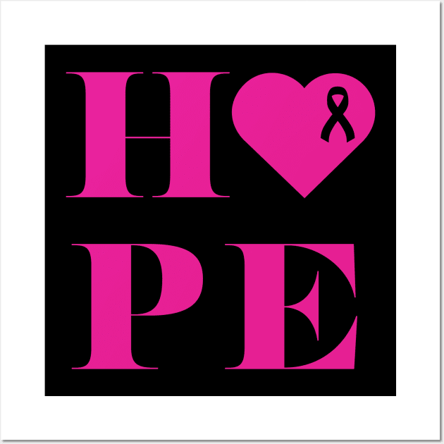 Breast Cancer Awareness Support Pink Ribbon Wall Art by Avenue 21